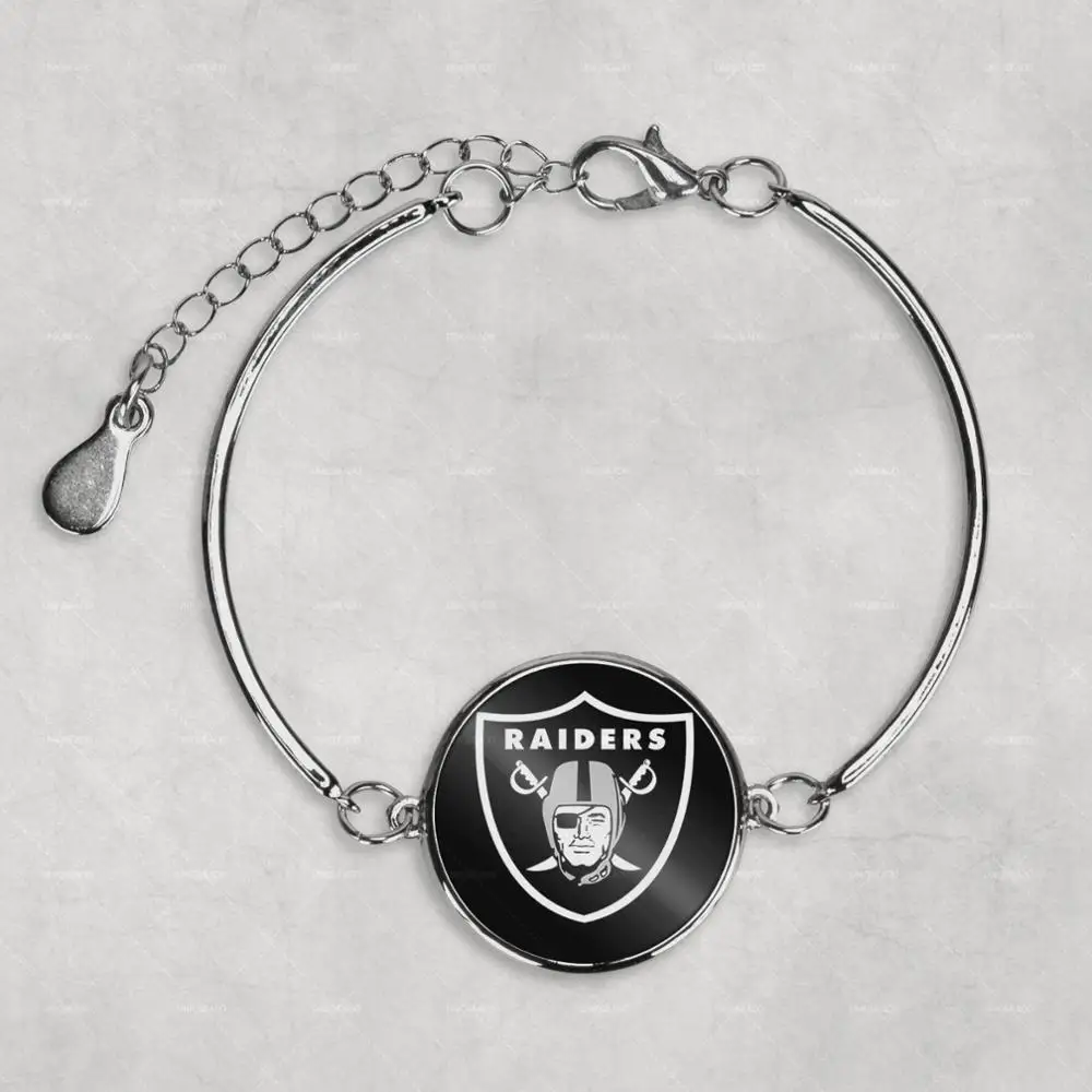 Oakland Raiders браслет с фото на заказ серебра ювелирные браслеты винтажное ожерелье