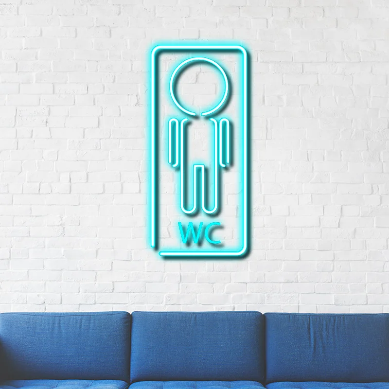 

Custom personalized neon sign 12V Transparen acrylic white light 3D flex led home Ins wall decor