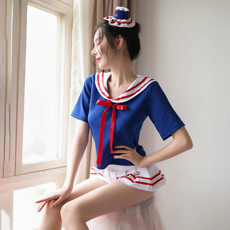 Японская Студенческая форма Эротическое нижнее белье Женская Сексуальная