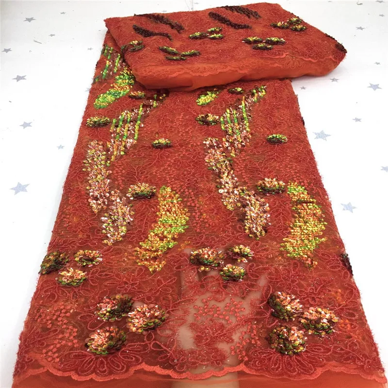 

African lace fabric 2020 high quality wedding dress lace fabric sequins fabric embroidery french lace fabric for dress