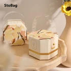 StoBag 20 шт.лот ручка для романтического брака конфет Упаковочная бумажная коробка для вечерние Bbay декор для душа розовыйсинийкрасныйшампань