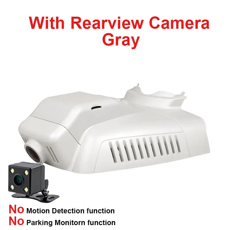 Gray Rear Lens Kampacar HD Novatek 96658 для автомобиля беспроводной доступ в Интернет, DVR камеры для Mercedes Benz низкая версия glk-класс 200 260 300 350 MB X204 два автомобильных видеорегистраторов - Название цвета: Gray Rear Lens