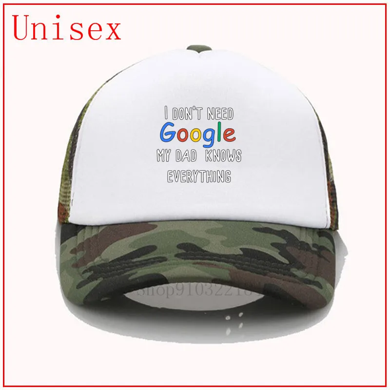 Мне не нужна шляпа google мой папа все знает черная для женщин бейсбольная Защитная