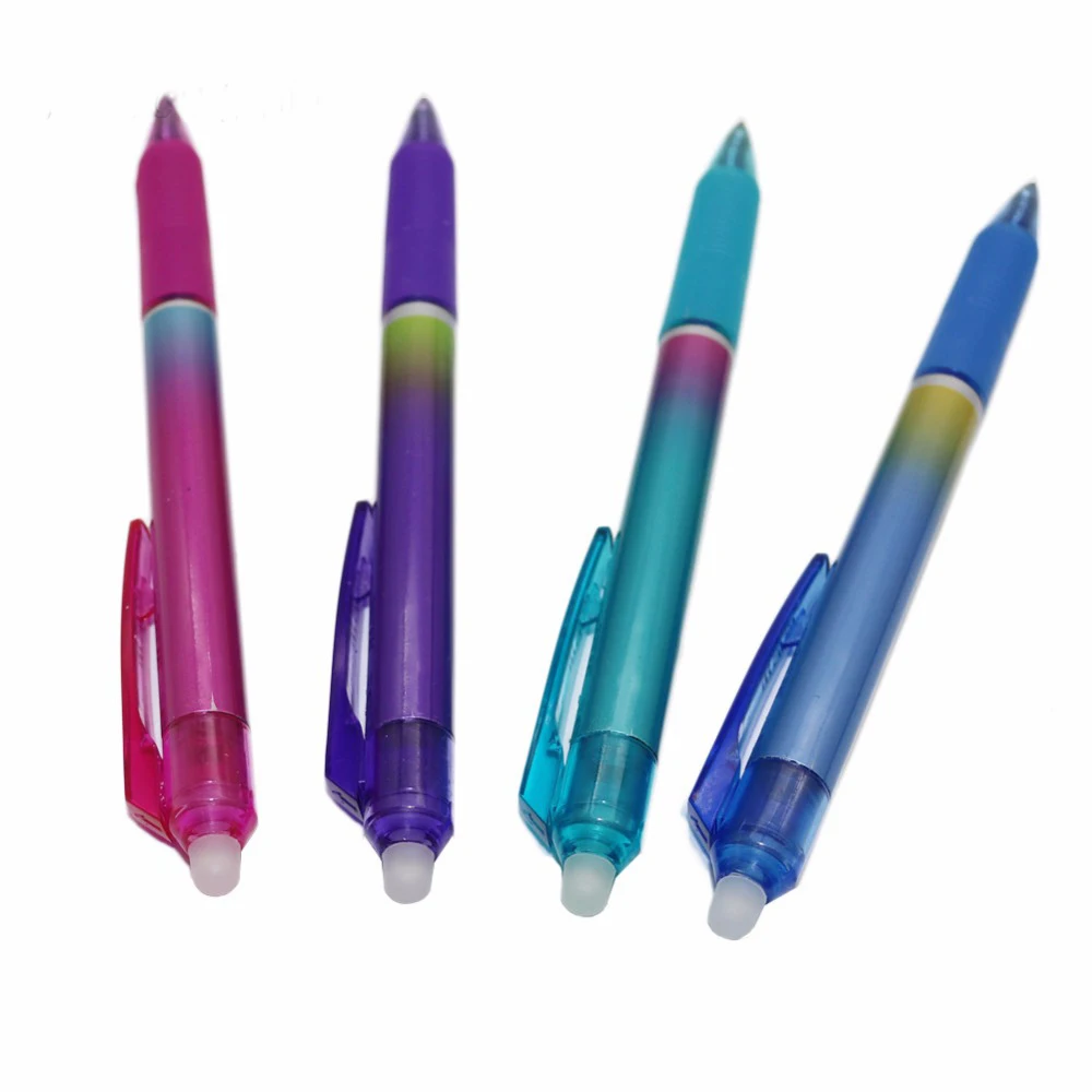 4 шт./компл. Новинка 0 5 мм Радужный цвет стираемая гелевая ручка втирает Волшебная