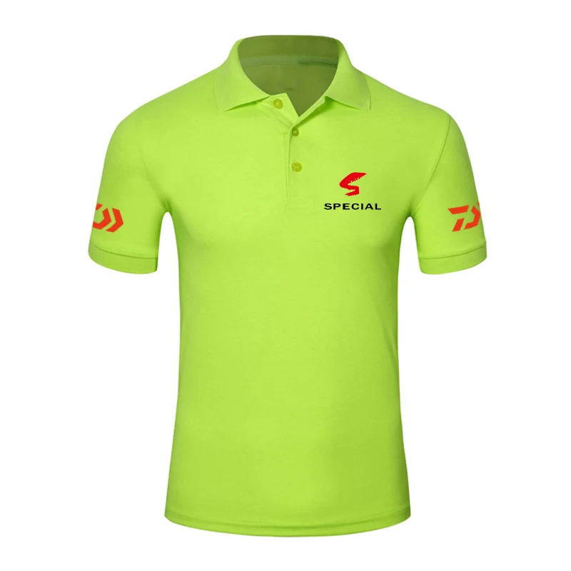 2020 рубашка поло DAIWA с отворотом для рыбалки одежда летняя Солнцезащитная дышащая