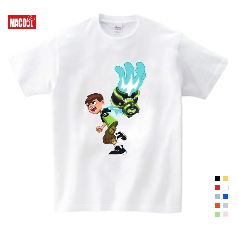 T-shirt Бен 10 протектор для часов толстовки земля и свитшоты для детей в году Осень мультфильм мальчиков толстовки и свитшоты топы для мальчиков и девочек - Цвет: T-shirt