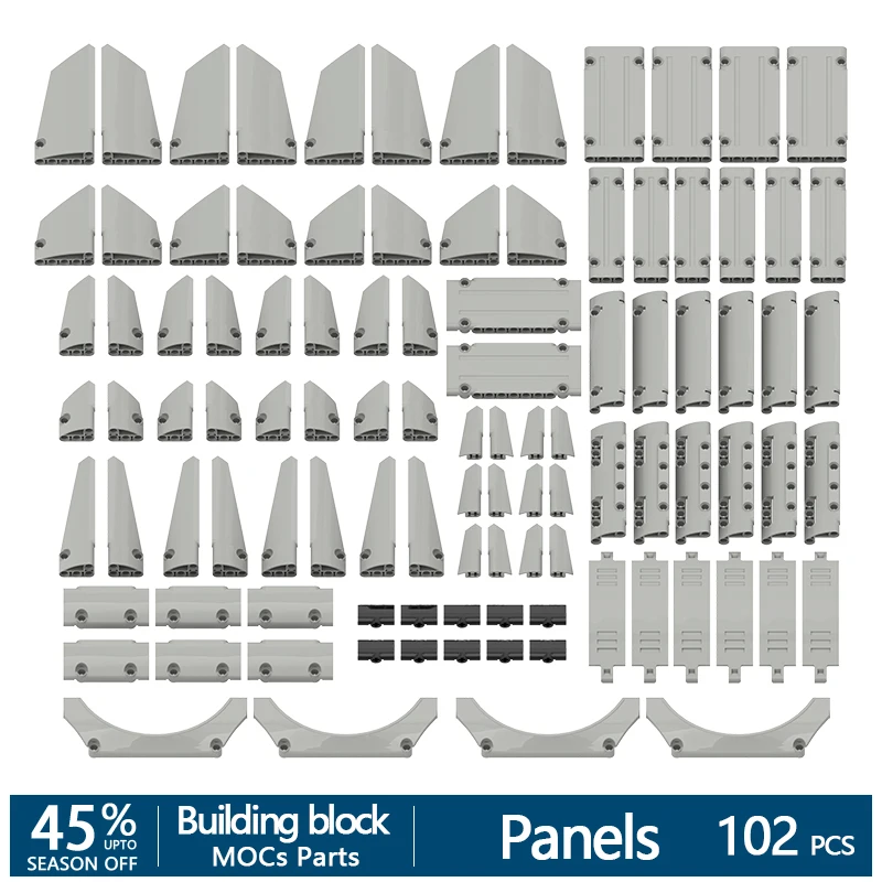 102 шт. + высокотехнологичные панели всех видов комплект деталей для строительных