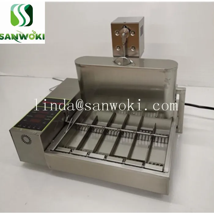 Коммерческий Электрический 6 рядный мини Пончик Машина Автоматическая цифровая