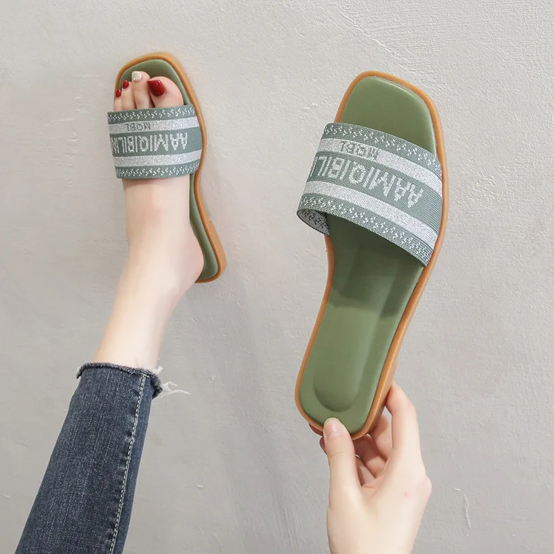 Women Summer Slippers 2022 New Flats Shoes Woman Beach Slides Fashion High Quality Ladies Plus Size Slipper Female High Quality