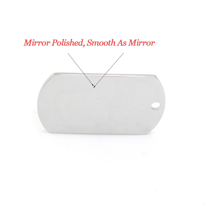 100% Подвеска для собаки из нержавеющей стали подвеска-солдат пустая