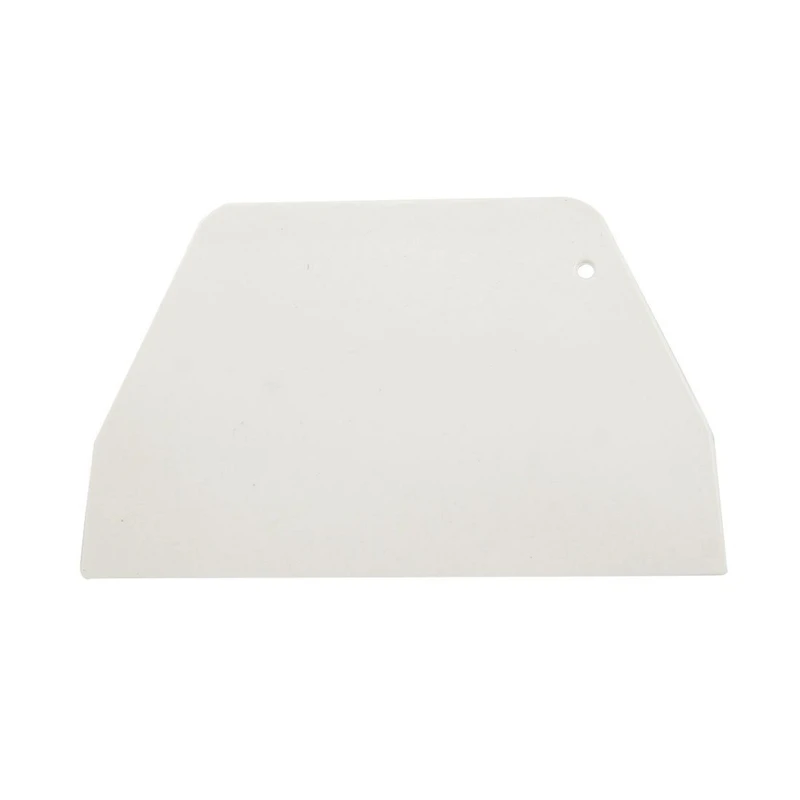 

19 cm x 12.5cm Flat White Plastic Cake Decorator Dough Pastry Scraper Tool