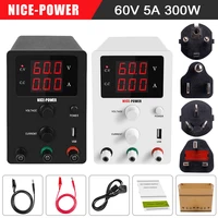 nice power professional 60v dc power supply adjustable lab 5a bench source digital voltage stabilizer r sps605 official store