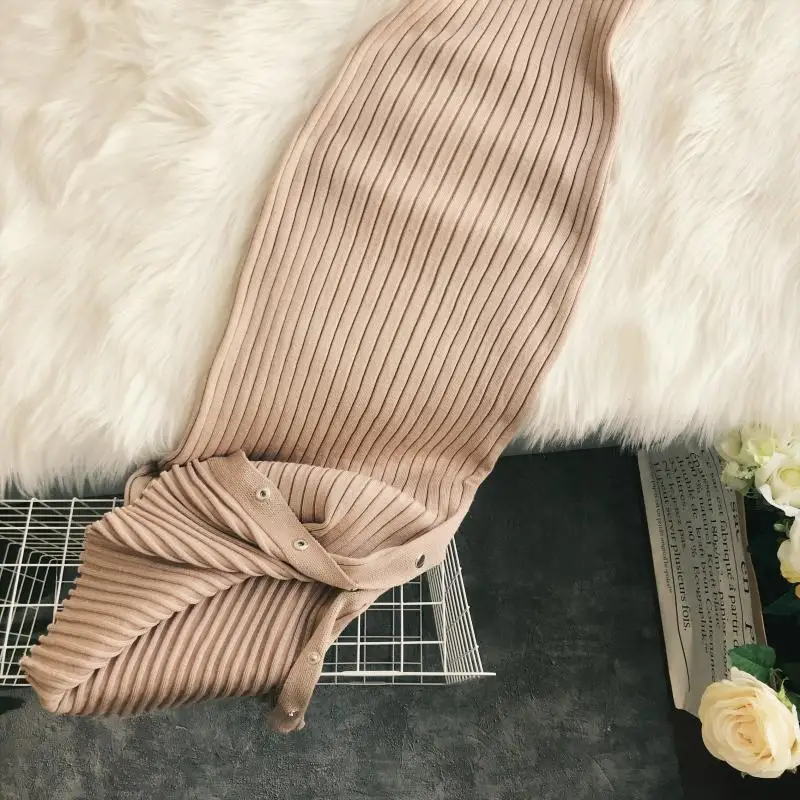 Женское облегающее платье с круглым вырезом Gagarich длинное трикотажное стрейч