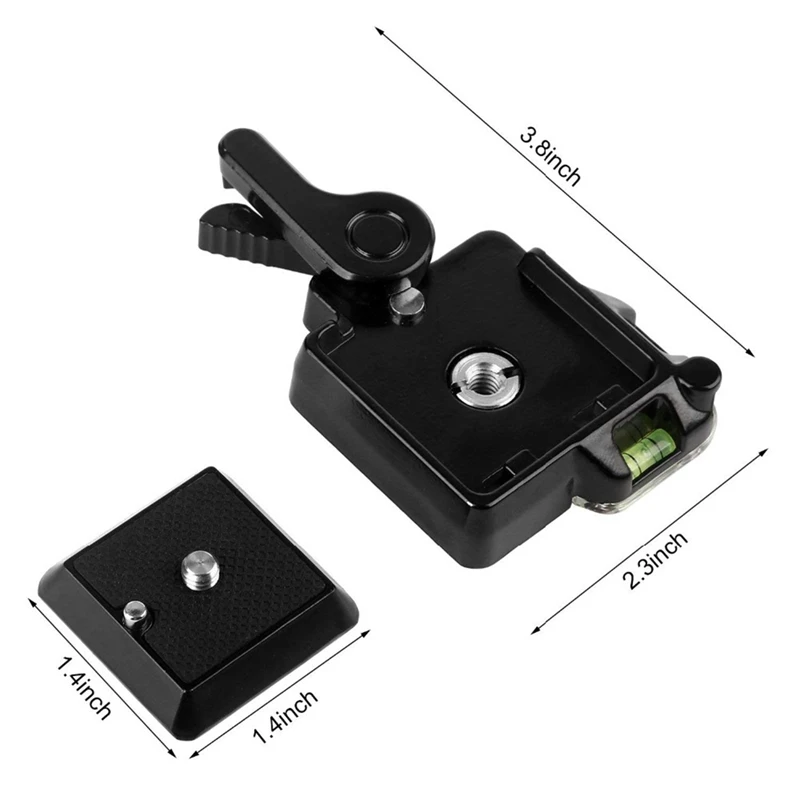 

QR40 Quick Release Clamp Adapter for Camera Tripod with Manfrotto 200PL-14 Compat Plate BS88 HB88 Stabilizer Plate