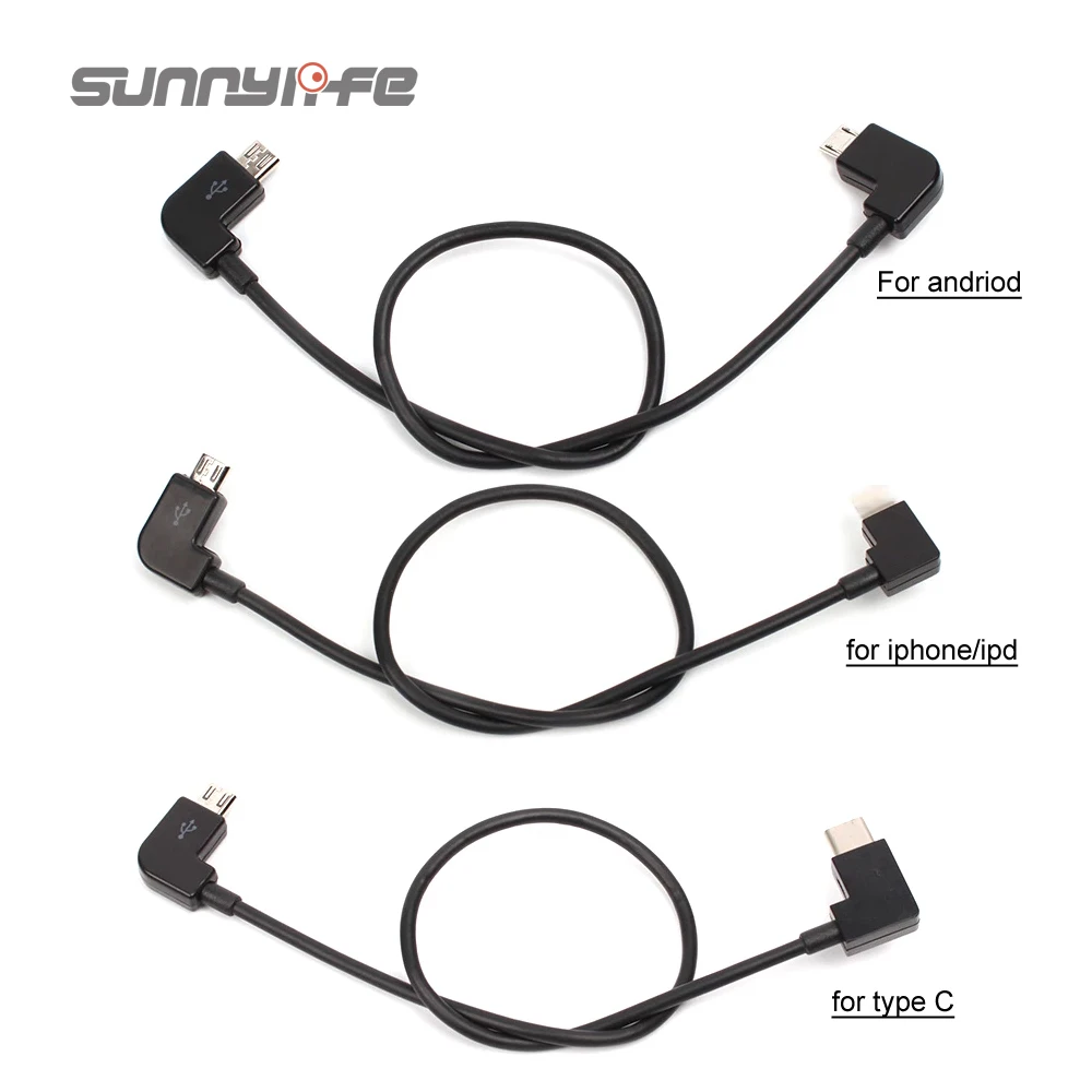 Кабель для передачи данных DJI Spark/MAVIC Pro/Air 1Mavic 2 /Mini Control Micro USB освещения/Type C/Micro line