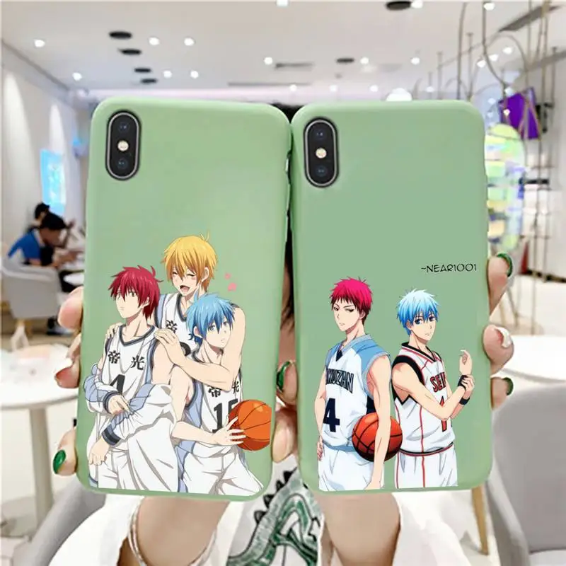 

Kuroko No Basket Anime Liquid Silicone Phone Case for iphone 13 12 11 Pro Max X XS Max XR Solid Shell For iPhone 7 8 6 6S Plus