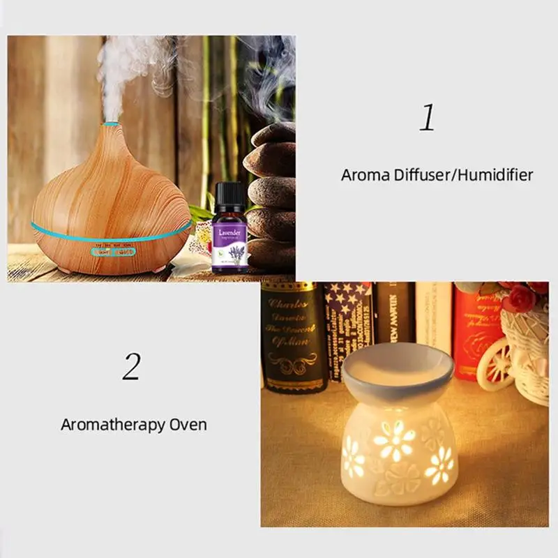 

10ml Fruit Fragrance Oil Diffuser Essential Oils lavender rose lemon sandalwood Jasmine Oil for Candle Soap Making