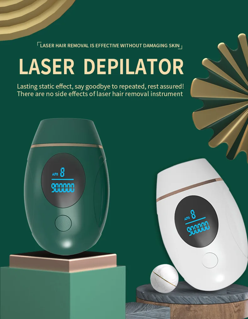 Permanente da Remoção do Cabelo do Ipl Depilador a Laser para as Mulheres Máquina Flash Display Fotodepilador Elétrico Feminino 900000 Lcd 1 High Quality Eletrodomésticos