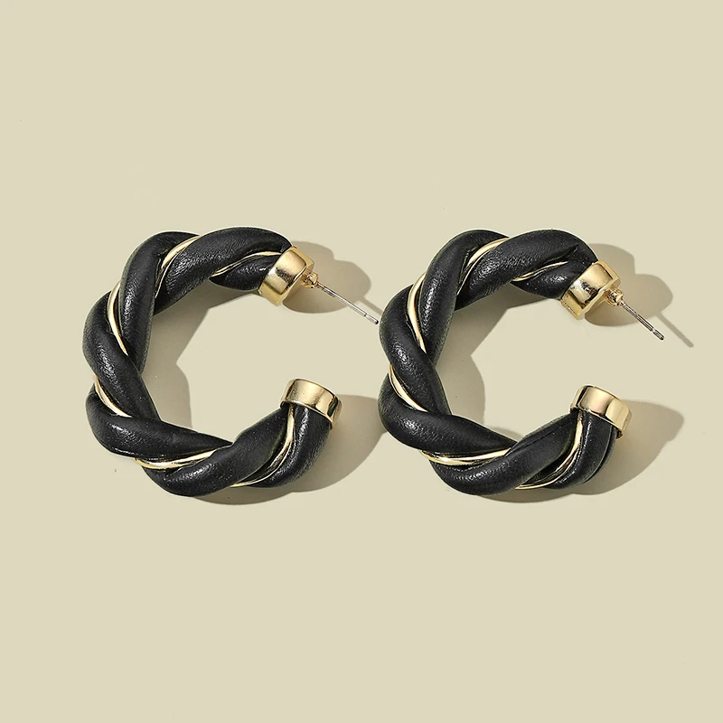 CWEEL большие серьги кольца золотого цвета модные для женщин 2019 эффектные