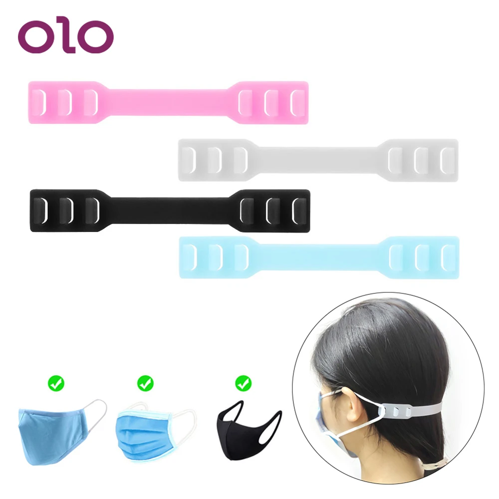 

OLO 10pcs Adjustable Face Mask Ear Hooks Mask Fixing Buckle For Disposable Mask Ear Strap Extension Anti Lock Buckle Comfortable