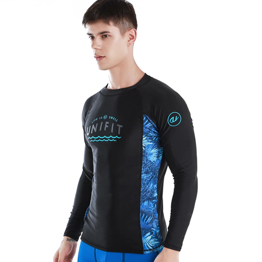 Купальник мужской с защитой от УФ-лучей пляжная одежда для плавания длинным
