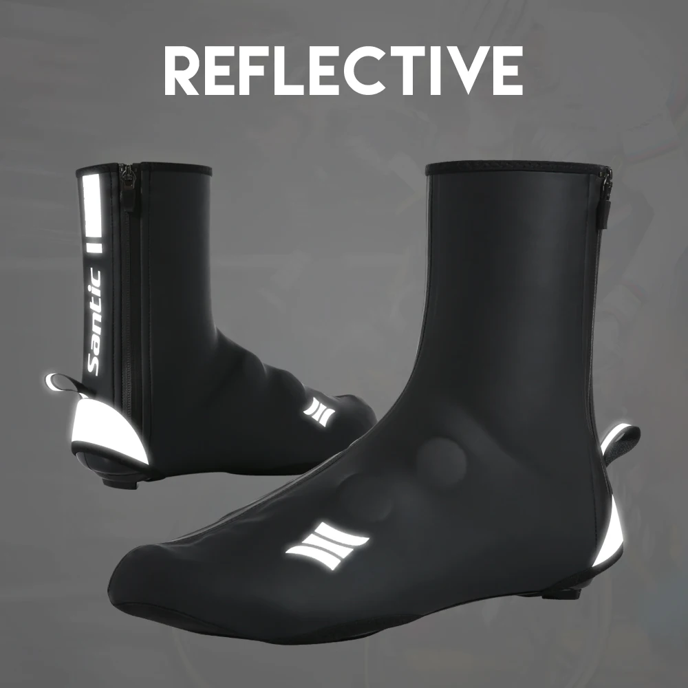 Мужские чехлы для велосипедной обуви Santic зимние Непродуваемые сохраняющие тепло