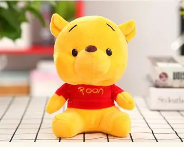 B Disney Stuffed Animals Plush Mickey Mouse Minnie Winnie the Pooh Doll Lilo and Stitch Piglet Keychain Birthday Gift Kid Girl Toy - Цвет: B