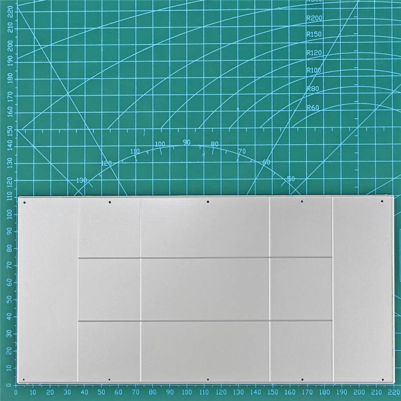 

DiyArts 3D Folded Fancy Metal Cutting Die Rectangle Decorative Photo Album for diy Scrapbooking Stamps and Ddies for Card Making