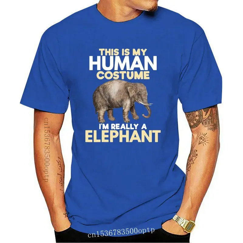 

This Is My Human Costume I’M Really A Elephant Halloween Men T-Shirt S-3Xl Unisex Men Women Tee Shirt