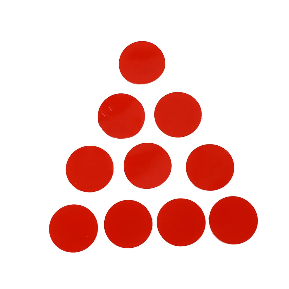 10 шт. Двухсторонняя клейкая лента прочная акриловая красная пленка прозрачные