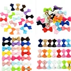 Заколки для волос Детские, с бантом, разноцветные, 10 шт.лот