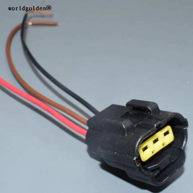 

Worldgolden 3pin for Volvo S60 S80 XC60 XC90 camshaft eccentric shaft position sensor wiring connector 174357-2 368523-1