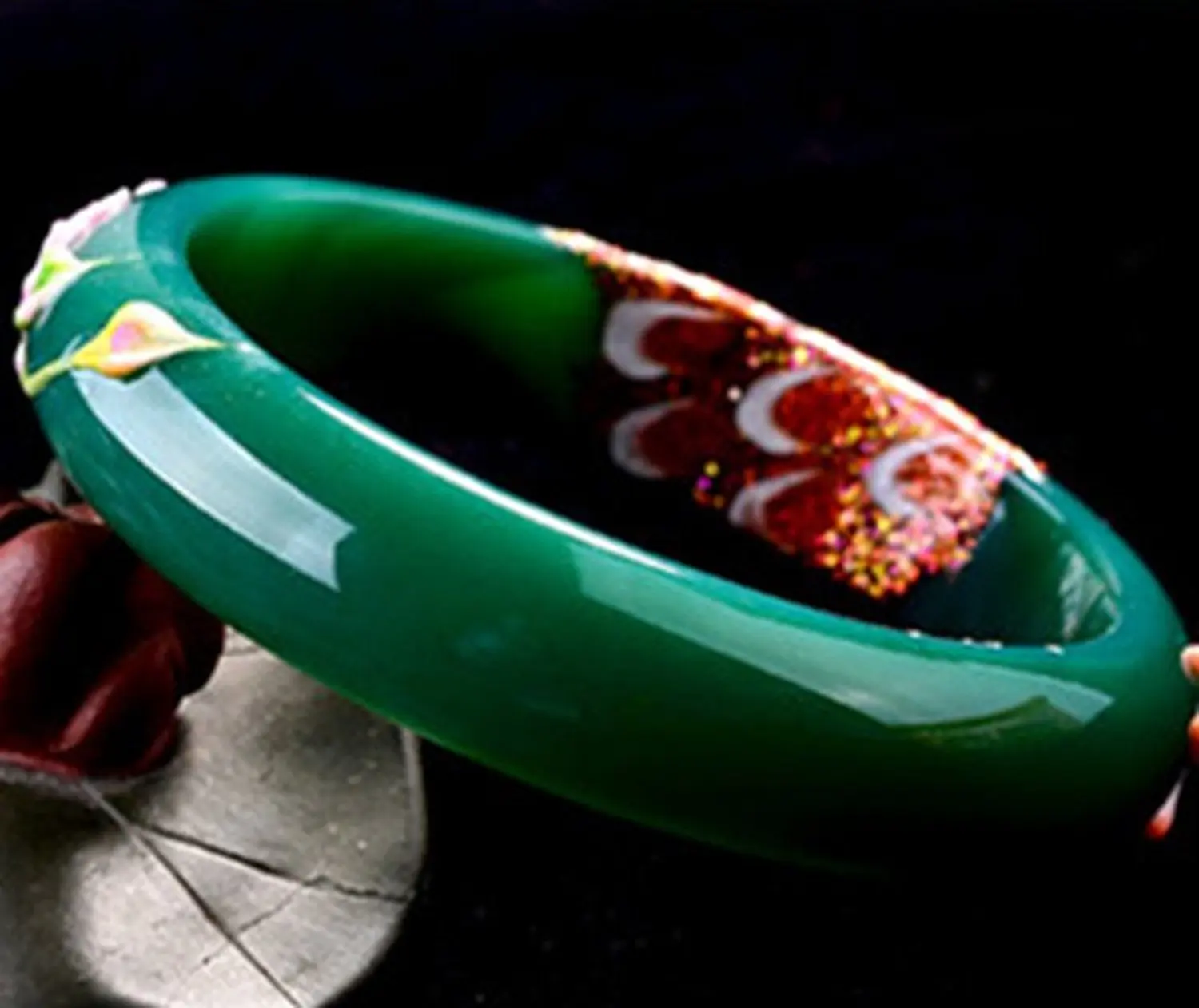 LETSFUN Изящные Ювелирные изделия классический модный полированный зеленый агат