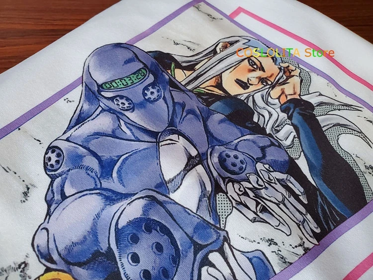 

Anime JoJo's Bizarre Adventure Leone Abbacchio Loose T-Shirt Short Tee Summer New Cosplay Men Women Student Unisex pullover Tops