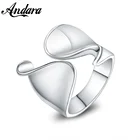 Модные 925 пробы Серебряное кольцо с регулируемым Glossy дизайн кольцо на палец, для женщин, ювелирное изделие, подарок