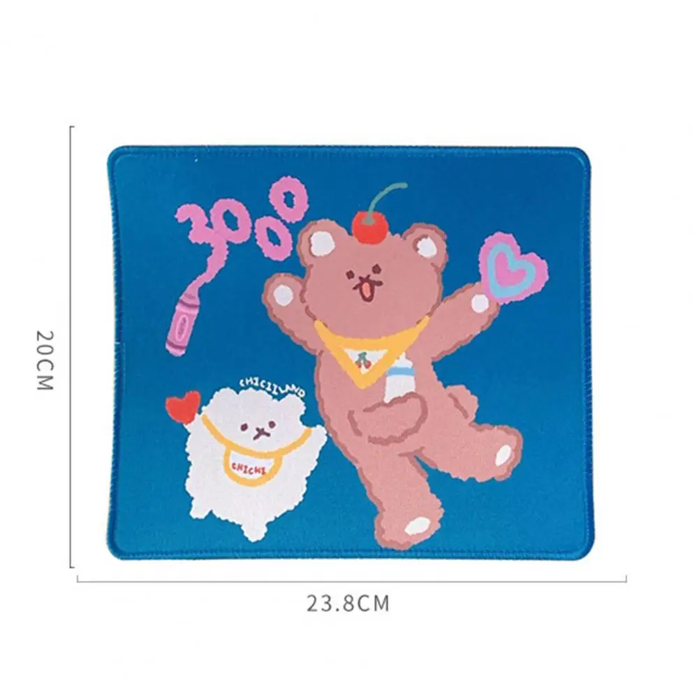 

Soft Portable Non-slip Cute Cartoon Bear Mouse Pad Computer Mousepad for Office