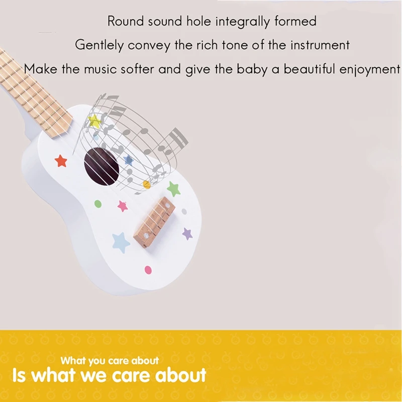 

ONSHINE Ukulele Simulation Children's Wooden Guitar Early Education Musical Instrument Children's Gift