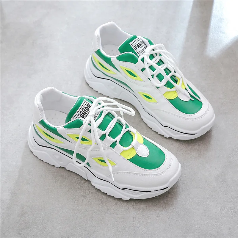 Новинка 2020 года Кроссовки на толстой подошве Спортивная обувь Сезон весна лето