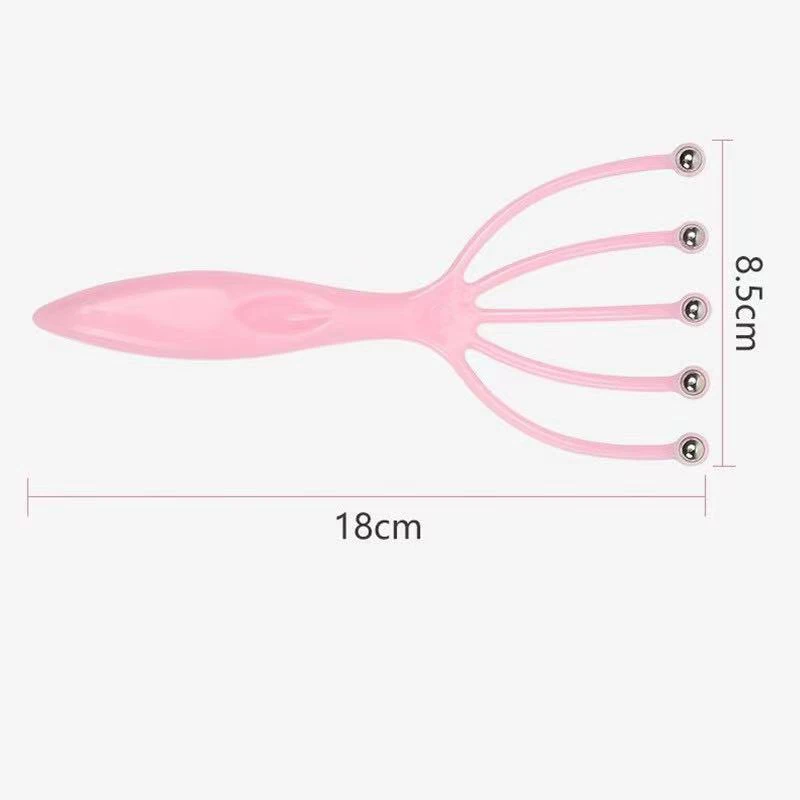 

Head Massager Scalp and Neck Comb Roller Five Finger Steel Ball Handheld Relaxation Hydrotherapy Hair Care Hair Growth Pressure