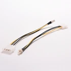 Из 2 предметов 20 см 4 контактный Molex IDESATA 3 Pin PC компьютер Процессор чехол вентилятор Мощность соединительный кабель с разъемом кабеля адаптера