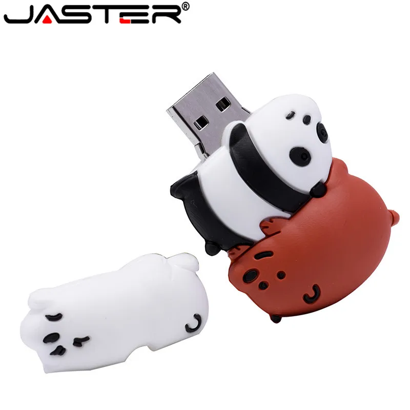 Флеш накопитель JASTER в виде милой панды флешка подарок 4 ГБ 8 16 32 64 ГБ|USB