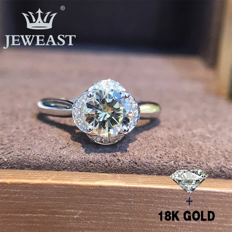

Natural Diamond 18K Gold Pure Gold Ring Beautiful Gemstone Ring Good Upscale Trendy Classic Party Fine Jewelry Hot Sell New 2020