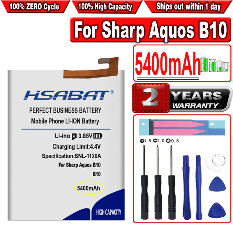 Аккумулятор HSABAT 5400 мА · ч IFLD-401 для Sharp Aquos B10, для Infocus M5S MT6737 M5S/M7S