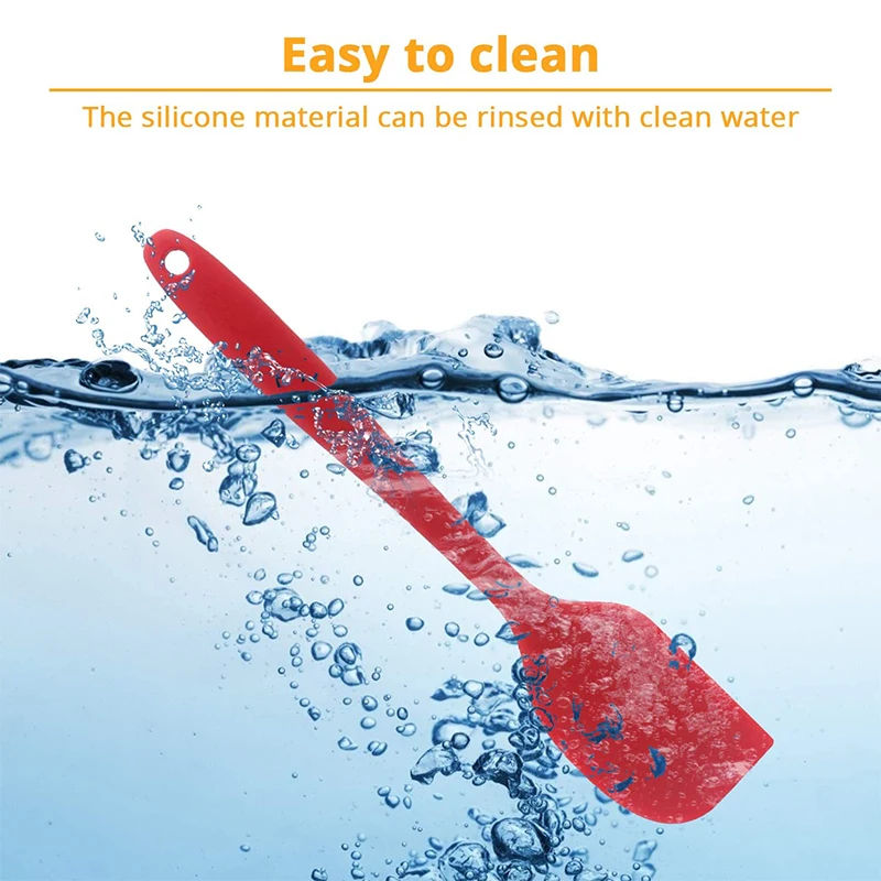 Антипригарный силиконовый шпатель термостойкий скребок для выпечки готовки и