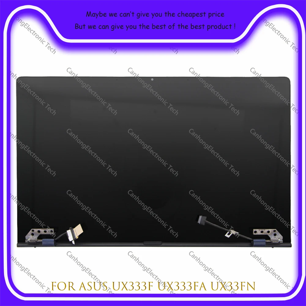 

Дигитайзер с сенсорным экраном 13,3 дюйма 1920*1080, ЖК-дисплей в сборе с шарнирами для asus zeenbook ux333 ux333f ux333fn ux333fa
