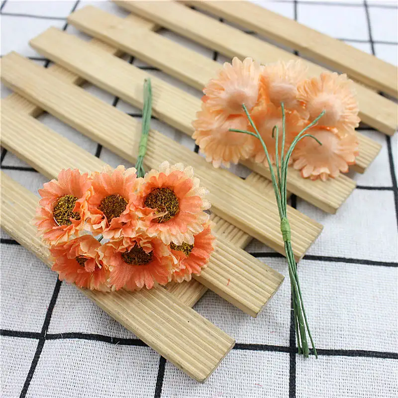 New simulation of small Daisy bouquet handmade diy garland material wedding decoration accessories flower silk clo | Дом и сад