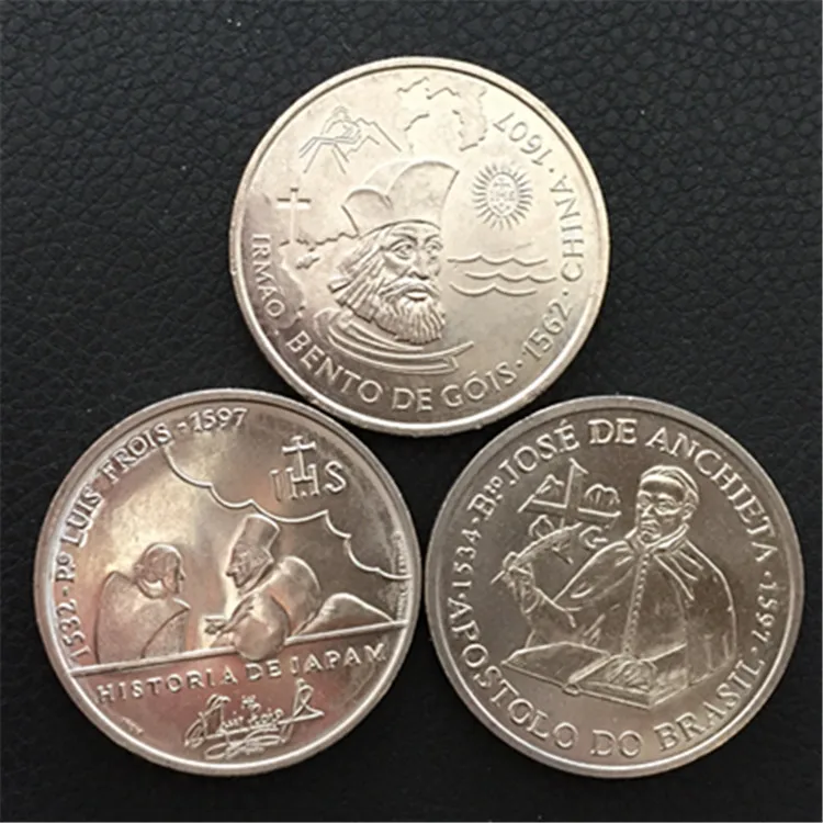 Комплект юбилейных монет эскудо Португалии 200 100% Европа оригинальные монеты для