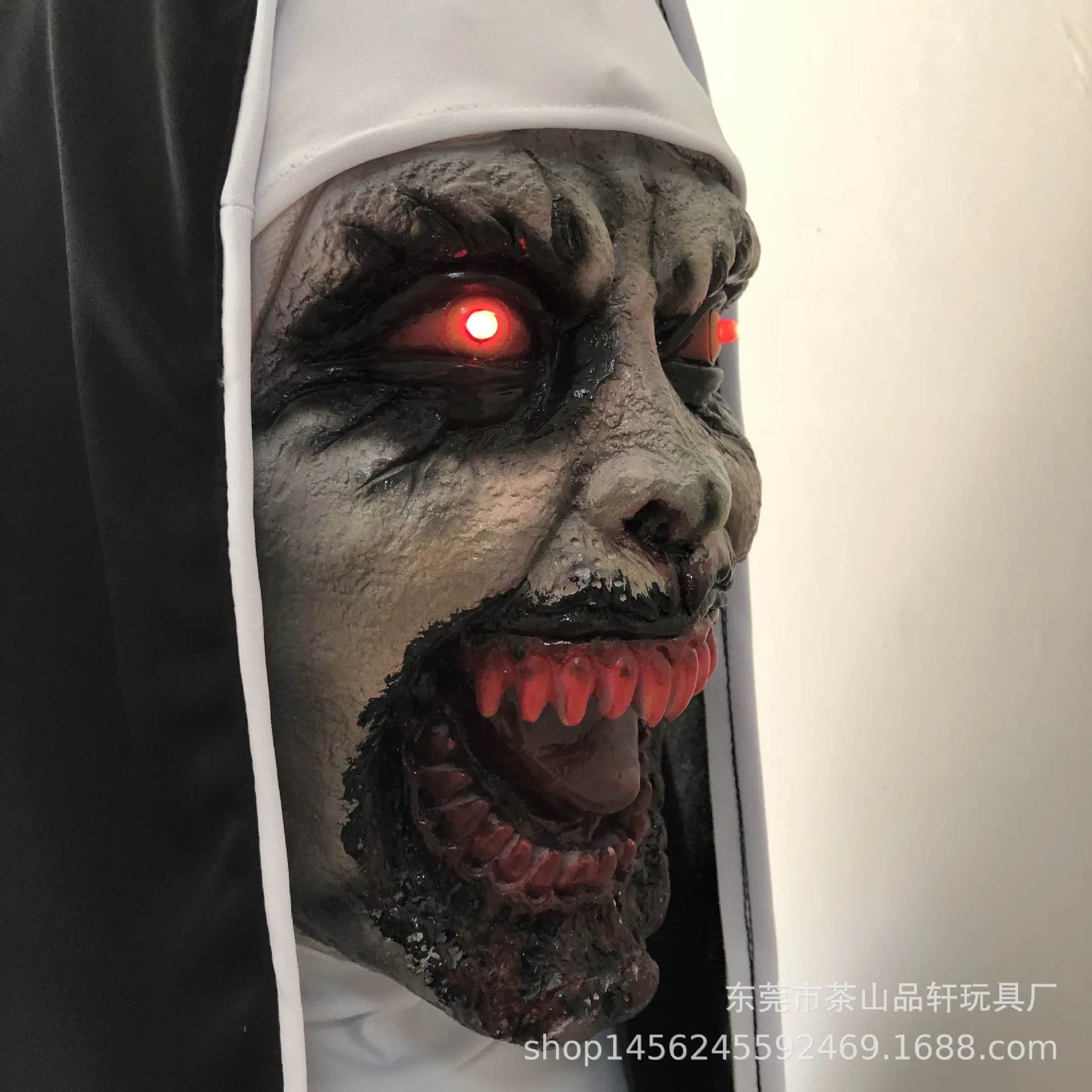 Маска к Хэллоуину монахини led маска реквизит для дома с привидениями страшные