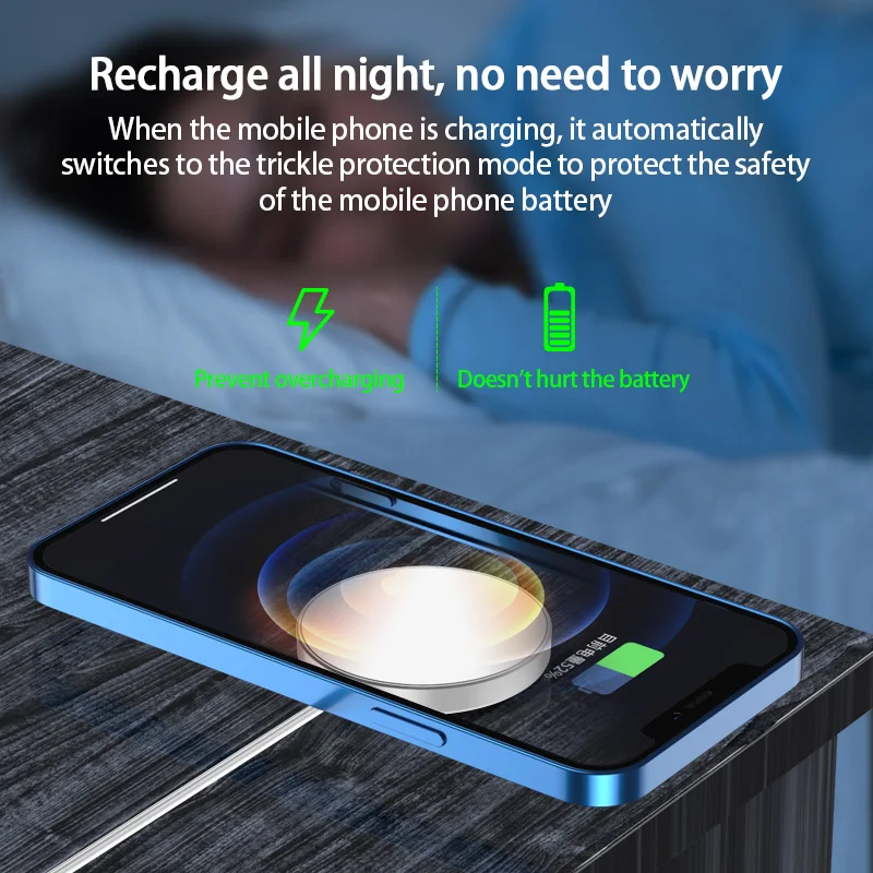 15W беспроводное быстрое зарядное устройство для IPhone 12/12 Mini/12 Pro/12 Pro Max беспроводную