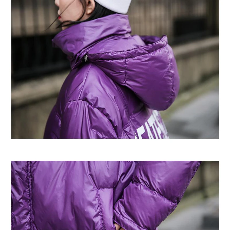 2019 женская зимняя куртка хит продаж хлопковое пальто новая яркая с меховым